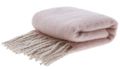 Wohndecke Decke Fransen Rosa Kuscheldecke Plaid Polyester 127 x 152 cm 1