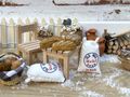 Miniatur-Wichtel Zubehör Set 3-teilig – Mehlsack & Brote für Wichtelhaus, Miniatur Bäckerei, Krippe & Puppenhaus 4