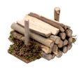 Miniatur Holzstapel Kaminholz Wichtel Zubehör Miniatur Deko Wichtel Weihnachtswichtel 6cm 1