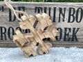 Christbaumschmuck Hängedeko Holz Schneeflocke Deko Weihnachten 5