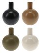 Vase Rund Porzellan Klein 4 Farben Blumenvase Dekovase 13 cm 1