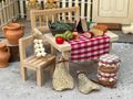 Wichtel ZubehörGemüse Miniatur Puppenhaus Krippe Set 4-teilig 4