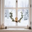 Deko Weihnachten Metallring Ø30cm beleuchtet - 20 LED, Haus Eukalyptus  2