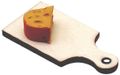 Wichtel Zubehör Käseplatte Käse Gelb Schneidebrett 2-4cm Wichteldorf 6
