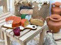 Wichtel Zubehör Käseplatte Käse Aufgelistet Schneidebrett 2-4cm Wichteldorf 9