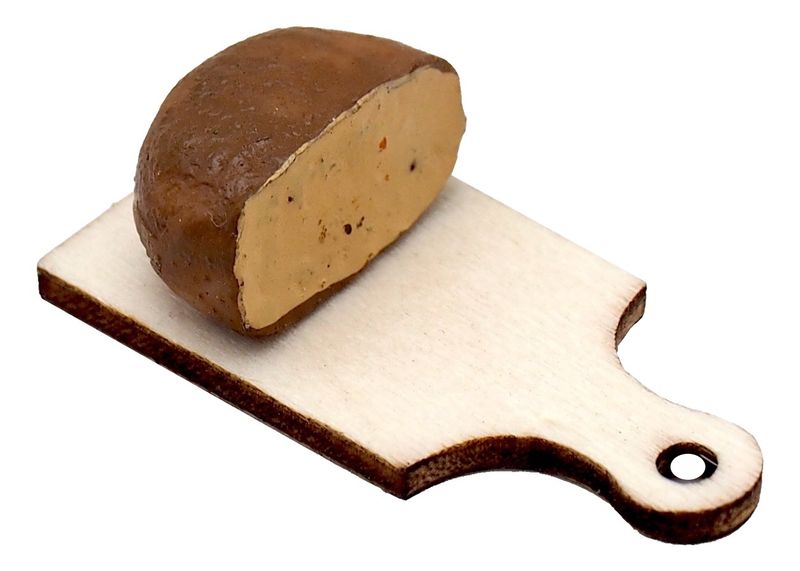 Wichtel Zubehör Käseplatte Käse Braun Schneidebrett 2-4cm Wichteldorf