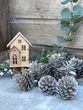Pinienzapfen Metallic Silber 3-5 cm Ø Streudeko Weihnachten 8 Stück 2