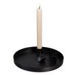 Tablett Kerzentablett Metall Gold oder Schwarz Magnet Füße / Kerzenhalter Tischdeko Weihnachten 20cm Ø 4
