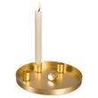 Tablett Kerzentablett Metall Gold oder Schwarz Magnet Füße / Kerzenhalter Tischdeko Weihnachten 20cm Ø 8