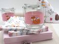 Windlicht Glas Rosa Fuchs Orange Tischdeko Herbst Teelichtglas 2 Stück 3