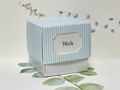 Gastgeschenk Taufe Blau Streifen Geburt Baby Junge Geschenk  2