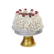 Wichtel Zubehör Backen Torte mit Tortenplatte Miniatur Puppenhaus 2,5 x 3 cm 1
