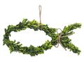 Fisch Buchsbaum Konserviert Anhänger Jute Kommunion Konfirmation Deko Frühling 45cm 1