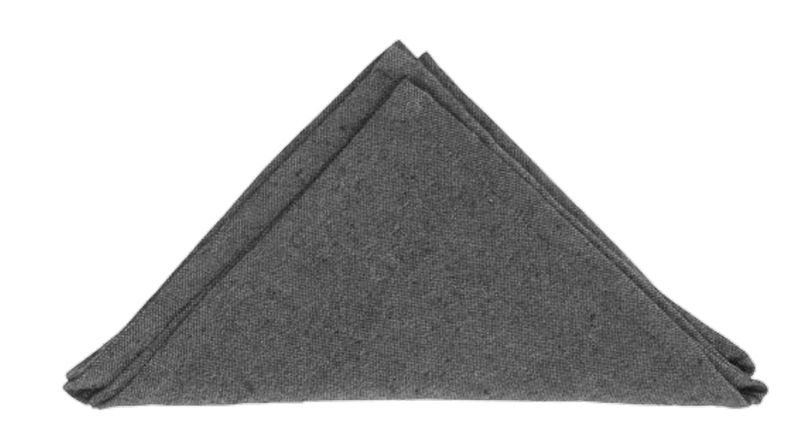 Servietten Stoff Anthrazit Baumwolle 40cm x 40cm Tischdeko