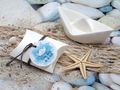 Gastgeschenk mit Boot als  Mitgebsel und Tischdekoration zur Kommunion, Taufe und Konfiramtion  2