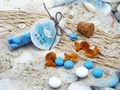 Gastgeschenk Glasröhrchen mit Korken – „Schön, dass du da bist!“ mit Papierboot, Taufe, Kommunion, Hochzeit, Geburtstag 3