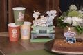 Aufsteller Holz Safari Tiere Kerze Kuchen Becher Kindergeburtstag Tischdeko 19 cm Hoch 2