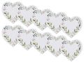 Streudeko Herz Blätter Blüten Mix Grün Holz Hochzeit 3cm 10 Stück 1