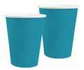 Becher Pappbecher Blau Papier Tischdeko Party 10 Stück 2