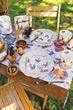 Servietten mit Hühner für eine Tischdekoration im Lanhausstil in der Osterzeit 2