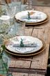 Servietten mit Eukalyptus in Botanical Stil für Hochzeit oder als Tisch-Dekoration für Ostern Frühling und Sommer 3