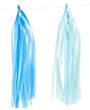 Girlande Tasselgirlande Tassel Blau Türkis Geburtstag Party Deko 1
