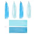 Girlande Tasselgirlande Tassel Blau Türkis Geburtstag Party Deko 4