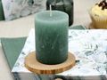 Kerzen Rustic Tischdeko Hochzeit Salbei Eukalyptus Holz Natur Herz Vase SET 20 Personen 6
