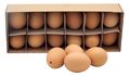 Hühnereier im Karton mit 12 Stück echte ausgeblasene Eier als Osterdekoration Ostereier Deko 1