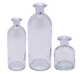 Vase Lila Veilchen Glas Blumenvase Dekovasen Hell Kommunion Konfirmaation Hochzeit 3 fach sortiert 1