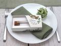 Ein Gastgeschenk zur Kommunion und Konfirmation mit Eukalyptus, christliches Symbol Fisch und ein Glasröhrchen 6