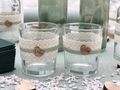 Teelichthalter Tischdeko Herz Salbei Eukalyptus Holz Creme Hochzeit 20 Personen 4
