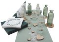 Tischdeko Herz Salbei Eukalyptus Holz Creme Hochzeit 20 Personen 1