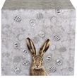 Tischläufer Hasenmotiv Grau Braun 100% Baumwolle Tischdecke Ostern Frühling  40x150cm 1