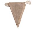 Wimpel Girlande Rustikale Jute Wimpelkette Vintage Hochzeit Geburtstag 15 x 26 cm 3m 1