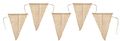 Deko Wimpel Girlande Rustikale Jute Wimpelkette Vintage Hochzeit Geburtstag Beachparty Party 2