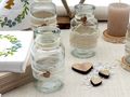 Tischdeko Hochzeit Vintage Creme Spitze Leinen Herz Eukalyptus 20 Personen 2