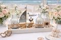 Tablett Maritim als Tischdeko, maritime Hochzeiten, Geburtstage, Badezimmer-Dekoration, für Sideboards oder als Geschenk  4