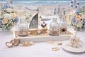 Sommer Deko-Set mit Holztablett mit Segelboot, 3 dekorierten Glasvasen & maritimer Streudeko – perfekt für sofortiges Arrangieren 5