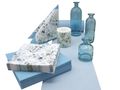 Tischdeko Hochzeit Geburtstag Party Deko Greenery Boho Blau Salbei Eukalyptus SET 20 Personen 1