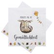 Servietten Faultier 