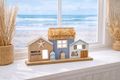 Maritime Dekohäuser, Häusderreihe, Strandhäuser zum Hinstellen -  Badezimmer & Wohnzimmer, Strandhaus, Badezimmer 4