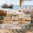 Deko SET Vintage Hochzeit Windlichter & Vasen Vintage Boho Spitze Jute Natur - handgefertigt von ZauberDeko 4