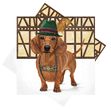 Servietten Hund Lederhose Oktoberfest Geburtstag Dackel Club 33 x 33 cm 20 Stück 1