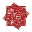 Servietten Weihnachten Backen Kuchen Rot Cocktailservietten 25 x 25 cm 20 Stück 1