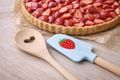 Küche Backen - Teigschaber und Backlöffel in Verpackung mit Spruch 