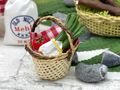 Wichtel Zubehör Essen Gemüse Körbchen Miniatur Puppenhaus Basteln 2