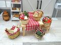 Wichtel Zubehör Küche Korb Gemüse Garten Puppenhaus Miniatur 4