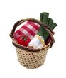 Wichtel Zubehör Körbchen Korb Frühlingszwiebel Tomate Weihnachten Miniatur Puppenhaus 3,5 cm 1
