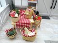 Miniatur Lebensmittel Deko Obst Gemüse Markt als Wichtel oder Puppenhaus Zubehör 4